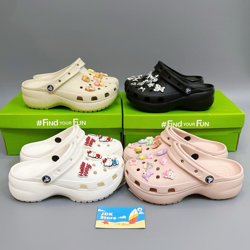 [poposneaker]+Dép Pla.,tform Unise,,x Đế Cao 5.2Cm Tặng Kèm Stickers 3D Full Tag