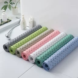 Thảm lót nhà tắm chống trơn trượt chất liệu cao su độ bám dính cao thiết kế miếng hít thoát nước 72x36cm 1