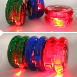 Vỉ 20 Chiếc YoYo Có Đèn Sáng Đồ Chơi YoYo Bằng Nhựa Nhiều Màu Sắc Cho Bé 3