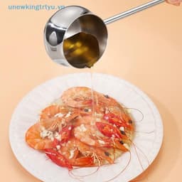 Thìa Đổ Dầu Thép Không Gỉ Tay Cầm Dài-Thìa Gia Vị-Thìa Dầu Nóng-Thìa Trưng Mắm Tôm-Thìa Trưng Nước Châm 3