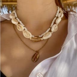 Bộ 3 Vòng Cổ Nữ Vỏ Sò Ốc Vintage Bohemian - Quà Tặng Vibe Ocean Charm, Set Handmade Độc Đáo, Tinh Tế Nhẹ Nhàng 2