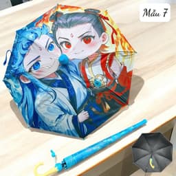 Ô Dù Hình Kuromi, Melody, Baby three, NaTra Cán Dài Tặng Kèm Còi  Màu Hồng, Màu Tím Cho Bé Gái - Ô Dù Trẻ Em Cao Cấp 4