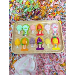 Combo 1kg Thạch Que Kem Hương Trái Cây Phô Mai Sữa Chua Hình Trái Cây, Que Kem, Chân Mèo, Móng Vuốt 7