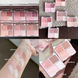 [HỎA TỐC] Phấn má Judydoll 4 ô Má hồng và bắt sáng Tự Nhiên Làm Sáng Gương mặt Cho Mọi Tone Da 9g 5