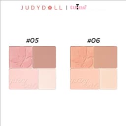 [HỎA TỐC] Phấn má Judydoll 4 ô Má hồng và bắt sáng Tự Nhiên Làm Sáng Gương mặt Cho Mọi Tone Da 9g 6