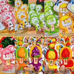 Combo 1kg Thạch Que Kem Hương Trái Cây Phô Mai Sữa Chua Hình Trái Cây, Que Kem, Chân Mèo, Móng Vuốt 1
