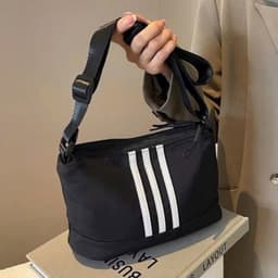 Túi Xách Nữ Đeo Chéo Ba Sọc Dáng Thể Thao Chất Vải Dù Phong Cách Trẻ Trung Năng Động Bền Đẹp 1