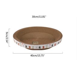 Bàn cào móng tròn kiêm ổ nằm size 40*9  cho mèo tặng kèm Catnip cao cấp 2
