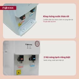 Cây nước nóng lạnh mini để bàn Fujihome WD201E Nhập Khẩu, bình lọc nước nóng lạnh uống tiết kiệm điện dispenser water 7