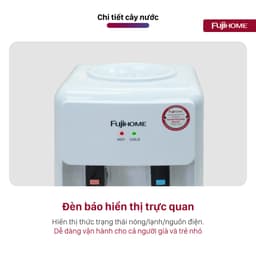 Cây nước nóng lạnh mini để bàn Fujihome WD201E Nhập Khẩu, bình lọc nước nóng lạnh uống tiết kiệm điện dispenser water 9