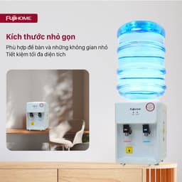 Cây nước nóng lạnh mini để bàn Fujihome WD201E Nhập Khẩu, bình lọc nước nóng lạnh uống tiết kiệm điện dispenser water 6