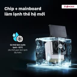 Cây nước nóng lạnh mini để bàn Fujihome WD201E Nhập Khẩu, bình lọc nước nóng lạnh uống tiết kiệm điện dispenser water 4
