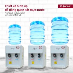 Cây nước nóng lạnh mini để bàn Fujihome WD201E Nhập Khẩu, bình lọc nước nóng lạnh uống tiết kiệm điện dispenser water 5