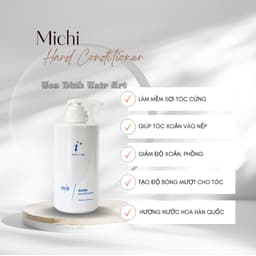 Xả Cứng Michi Hard Conditioner dành cho tóc xoăn và bông xù giúp giảm độ xoăn 500ml Hàn Quốc 9