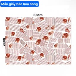 Combo 50 Giấy Gói Bánh Sanwish, Kích Thước 28*38cm, Giấy Thấm Dầu, Giấy Gói Bánh Mì Bảo Vệ Môi Trường 4