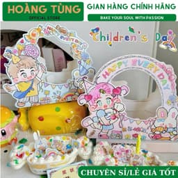 [2025] combo 5 Hộp bánh kem thiếu nhi 1/6, hộp bánh thiếu nhi bé trai bé gái, hộp hình chiếc kẹo mẫu mới 2025 2