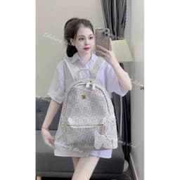 balo to, balo đi học hoạ tiết chữ MLK Size 40 Quai To cho nam và nữ kiểu dáng thời trang đa năng tiện dụng 7