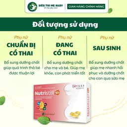Vitamin bầu NUTRISTILL 90 Chính hãng Italia 30v - Bổ sung sắt, acid folic, DHA + vitamin tổng hợp cho mẹ bầu 6