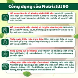 Vitamin bầu NUTRISTILL 90 Chính hãng Italia 30v - Bổ sung sắt, acid folic, DHA + vitamin tổng hợp cho mẹ bầu 4
