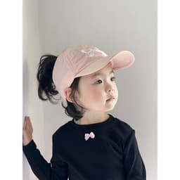 Nón Kết Thêu Nơ Nữa Đầu Cho Bé Gái 2-10 Tuổi - Mũ lưỡi trai trẻ em hình nơ thêu dễ thương, phong cách Hàn Quốc 9