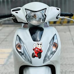 Sticker Biker Cat Cute - Dán Xe Máy, Trang Trí Laptop, Điện Thoại, Chống Nước, Chống Xước. 2