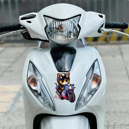 Sticker Biker Cat Cute - Dán Xe Máy, Trang Trí Laptop, Điện Thoại, Chống Nước, Chống Xước. 1