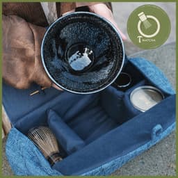 Túi vải lụa đựng đồ pha tra matcha có quai 8