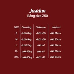 Áo thun đính logo JUSTDUN form ôm body cotton mịn thoáng mát Z50 2