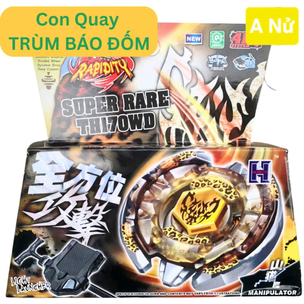Con Quay Nado Chiến Thần Vô Cực Beyblade Super Rare- Báo Đốm - Hàng Hiếm - Sưu Tầm Cho Bé