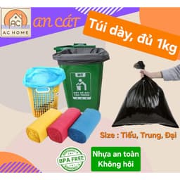 Combo 3 Cuộn Túi Rác Tự Phân Hủy 1kg – Túi Dày Dai, Chịu Nhiệt, Sinh Học, Thân Thiện Môi Trường 1