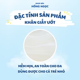 [1 Thùng 15 GÓI] Khăn ướt không mùi Anbeis - chứa tinh chất trà xanh an toàn cho da nhạy cảm 5