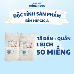 [Combo 100 miếng] Tã Bỉm Quần Hipgig A form xuông bản nâng cấp đủ size S-6XL, Bỉm chất lượng giá rẻ cho bé 4