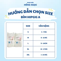 [Combo 100 miếng] Tã Bỉm Quần Hipgig A form xuông bản nâng cấp đủ size S-6XL, Bỉm chất lượng giá rẻ cho bé 5