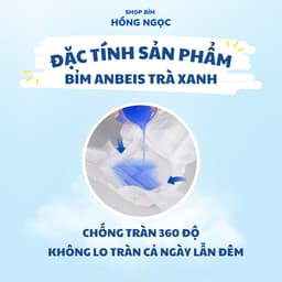 Tã Bỉm Dán/Quần ANBEIS ORGANIC Hàng Nội Địa Cao Cấp Đủ Size NB/S/M/L/XL/2XL/3XL 9