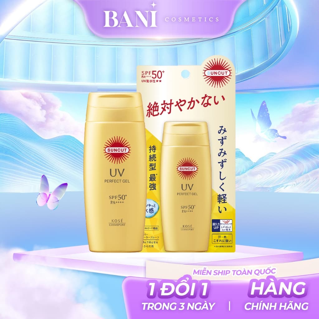 Gel Chống Nắng Chống Thấm Nước Suncut UV Perfect Gel Super Water Proof SPF50+ PA++++ (Chai 80g)