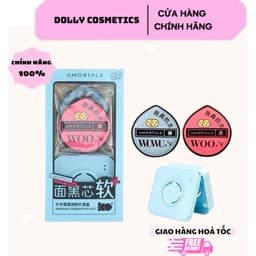Mút Tán Kem Nền AMORTALS Big Size Bộ Mút Trang Điểm XL Kèm Hộp Đựng Mút Tán Phấn Cushion Mềm Mịn DOLLYDOLLY COSMETICS 1
