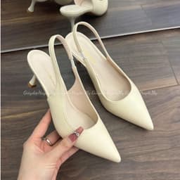 Giày Cao Gót Mũi Nhọn 5P Da Mềm Thiết Kế Basic Dễ Phối Đồ Hàng Cao Cấp Full Hộp ( AH49 ) 8