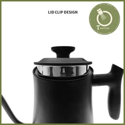 Ấm đun nước cổ ngỗng điều chỉnh được nhiệt độ đun 900ml [ MẪU NẮP CHÉO ] 4
