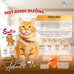 [BAO 20KG] Thức Ăn Hạt Smillie Cho Mèo Trưởng Thành Vị Cá Hồi, ngon bổ rẻ 4