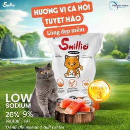 [BAO 20KG] Thức Ăn Hạt Smillie Cho Mèo Trưởng Thành Vị Cá Hồi, ngon bổ rẻ 2