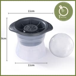 Khuôn silicon làm đá tròn 6cm 3