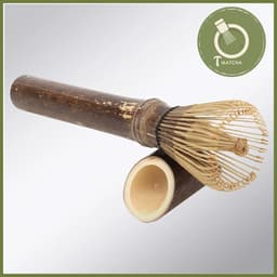 Chổi chasen dài pha trà matcha 32 sợi | Long bamboo whisk 2