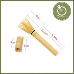 Chổi chasen dài pha trà matcha 32 sợi | Long bamboo whisk 5