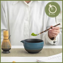 Đế gác chổi chasen mẫu men mix màu (KJ-01) | Dụng cụ matcha 3