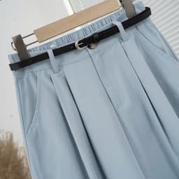 Chân Váy Kaki Kiểu Dáng Xòe,Thiết Kế Cạp Bán Chun Co Giãn Dễ Mặc M2328 9