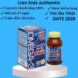 Dầu cá Omega 3 Orihiro Fish Oil Nhật Bản hộp 180 viên 1