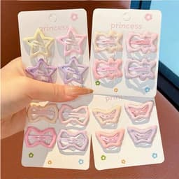 Túi 32 kẹp tách nhiều màu Ngọt Ngào Thời Trang Cho Bé Gái Dễ Thương phong cách HQ free ship 6