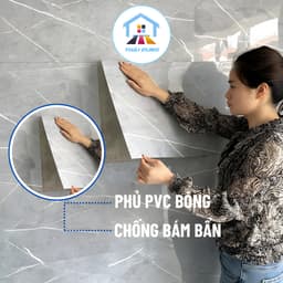 (Combo20 Tấm) Tấm Xốp Dán Tường Vân Đá Bóng cao cấp 30x60cm có keo sẵn, chống thấm, cách nhiệt 7