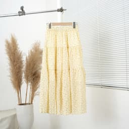 Chân váy maxi hoa nhí 2081, thiết kế cạp chun co giãn, phong cách vintage nhẹ nhàng 6