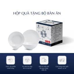 Bộ Chén Dĩa Sứ Cao Cấp Minh Long  - Daisy - Trắng 6